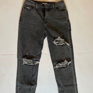 Pacsun black washed mom jeans